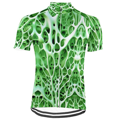 Customized 3D Stripe Men's Cycling Jersey Short Sleeve