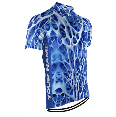 Customized 3D Stripe Men's Cycling Jersey Short Sleeve