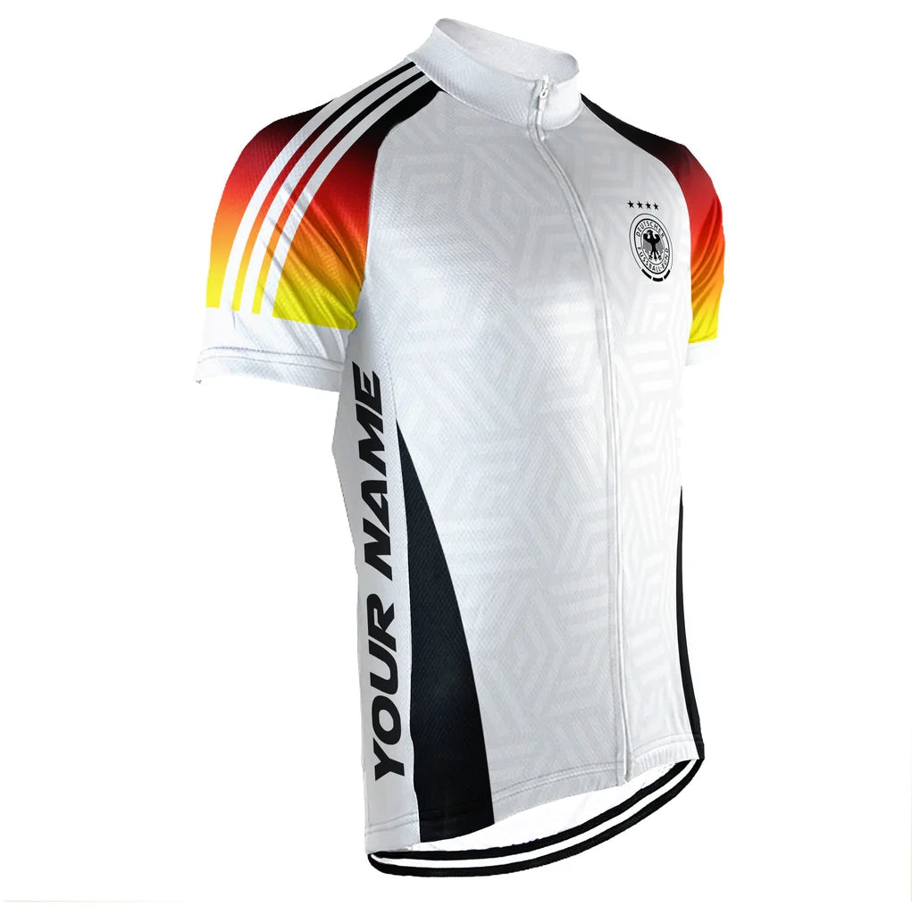 Customized Germany Men's Cycling Jersey Short Sleeve