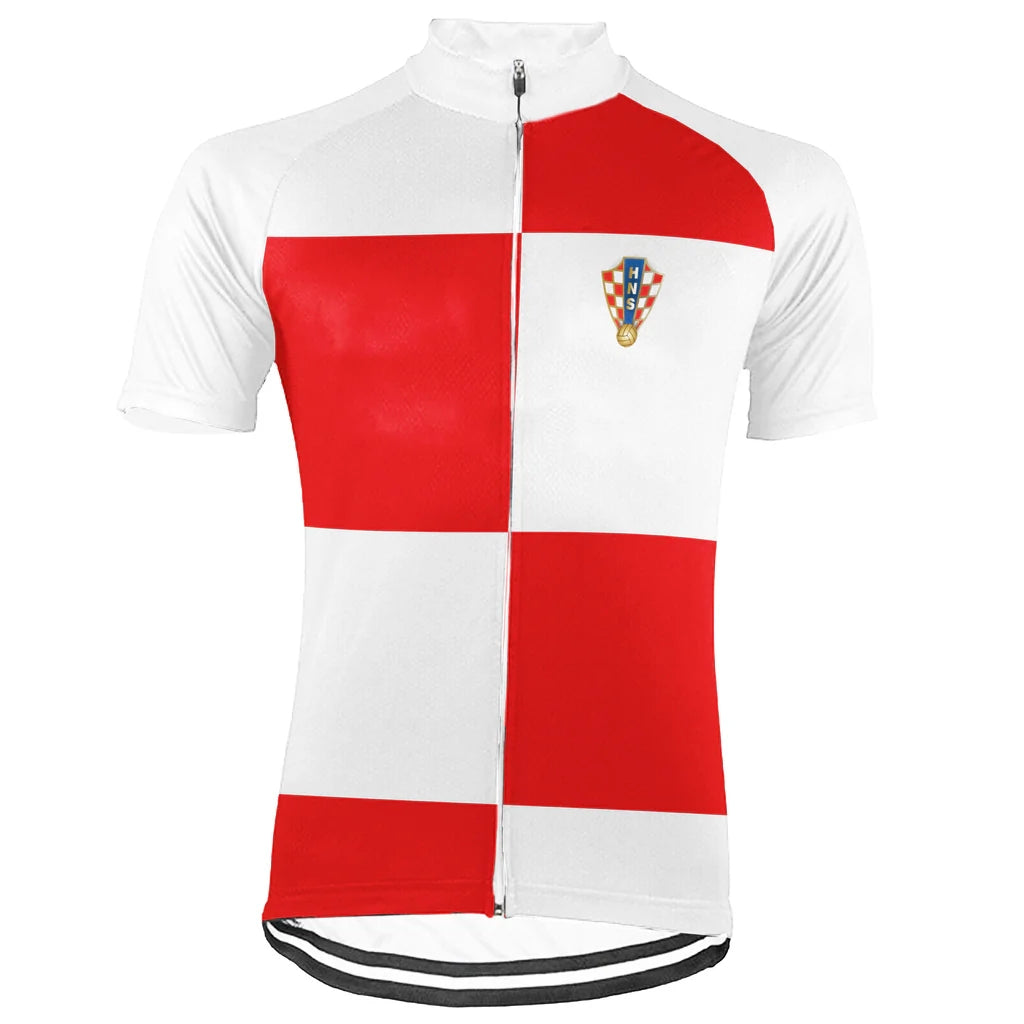 Customized Croatia Men's Cycling Jersey Short Sleeve
