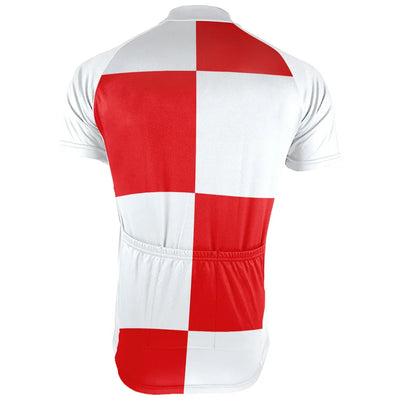 Customized Croatia Men's Cycling Jersey Short Sleeve