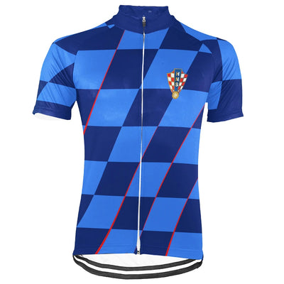 Customized Croatia Men's Cycling Jersey Short Sleeve