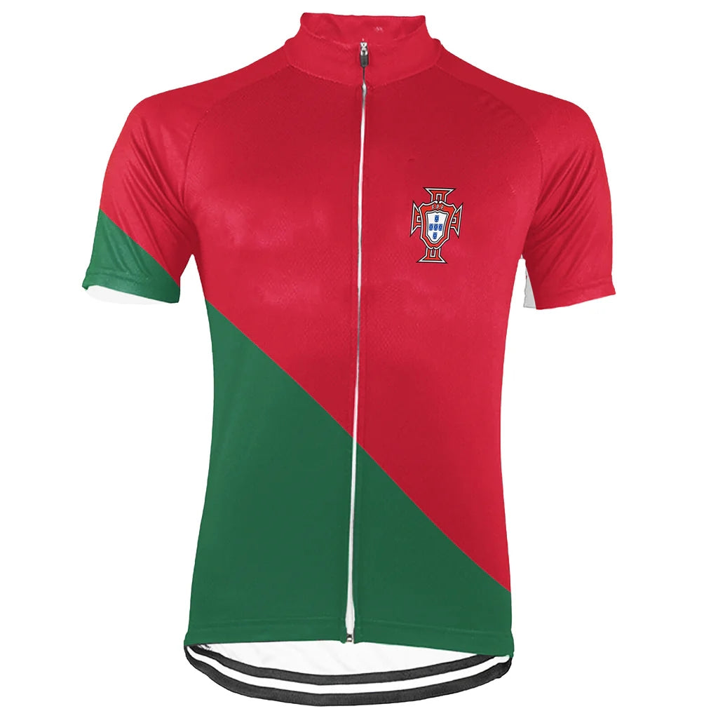 Customized Portugal Men's Cycling Jersey Short Sleeve
