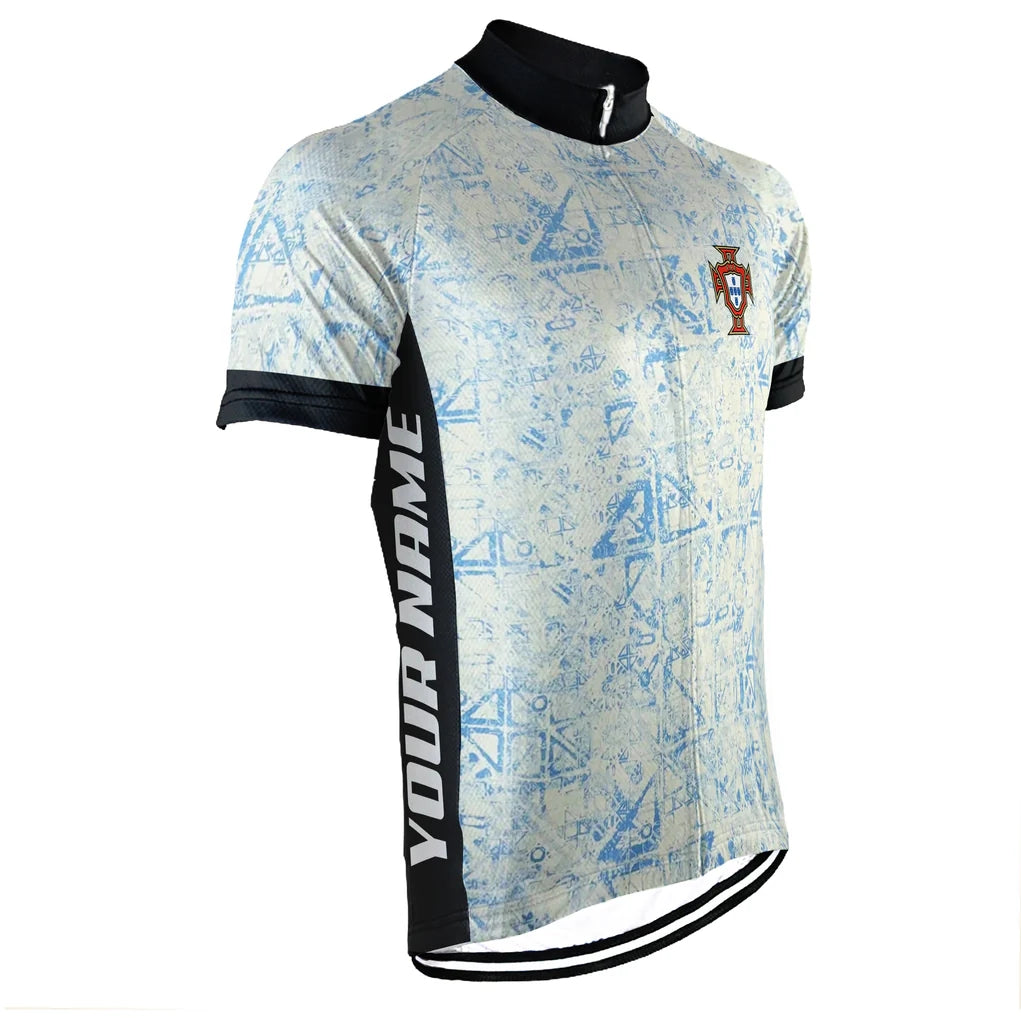 Customized Portugal Men's Cycling Jersey Short Sleeve