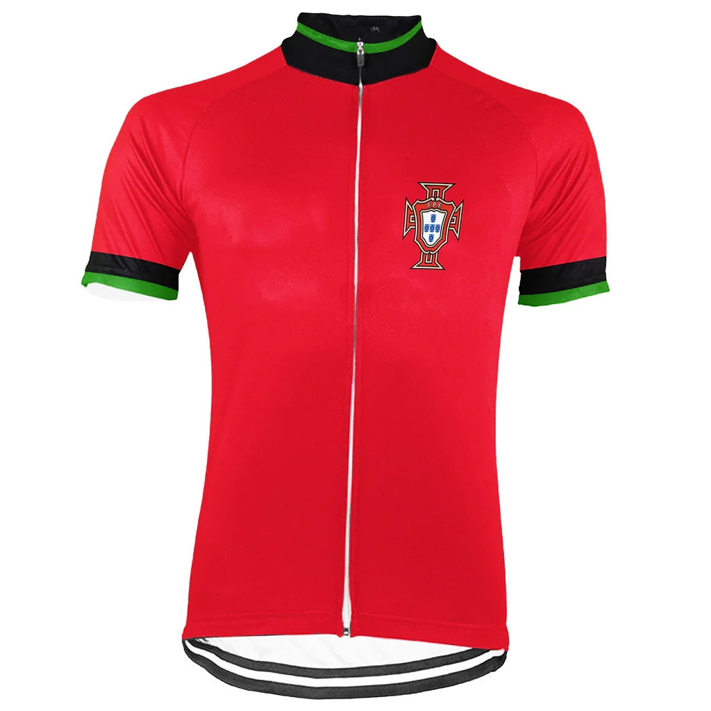 Customized Portugal Men's Cycling Jersey Short Sleeve