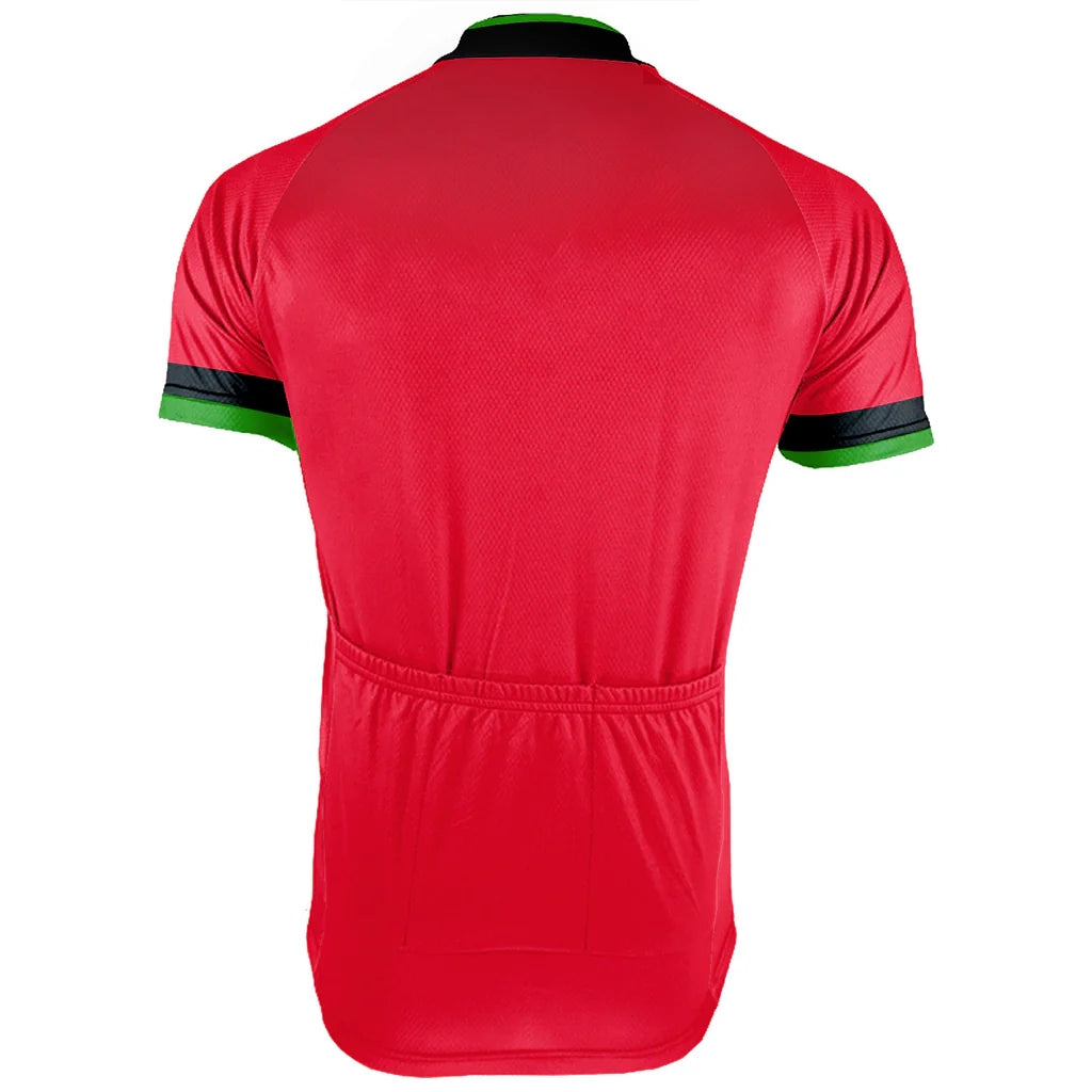 Customized Portugal Men's Cycling Jersey Short Sleeve