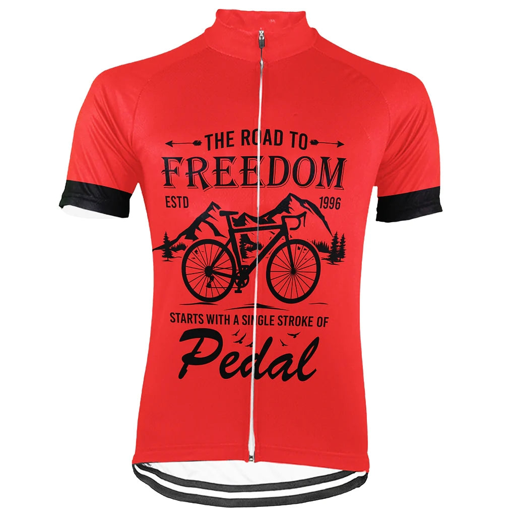 Customized Freedom Men's Cycling Jersey Short Sleeve