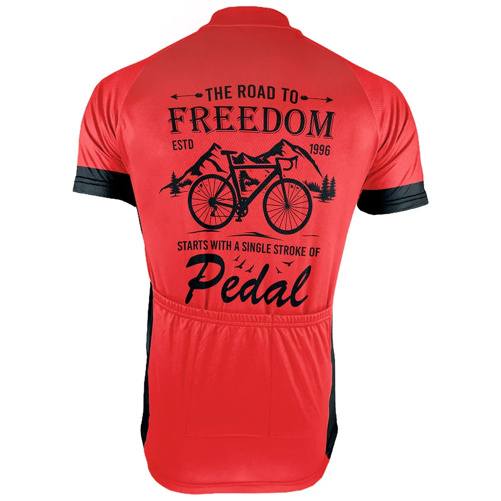 Customized Freedom Men's Cycling Jersey Short Sleeve