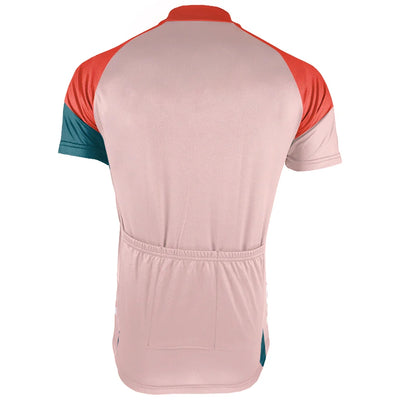Customized Apricot Men's Cycling Jersey Short Sleeve