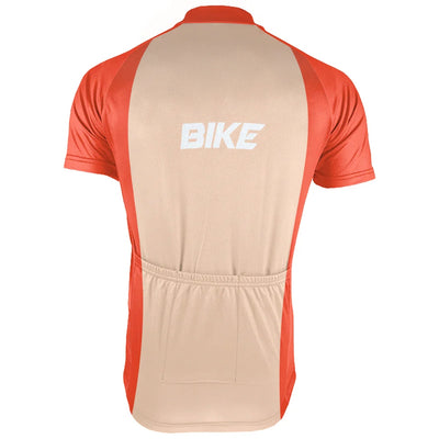 Customized Apricot Men's Cycling Jersey Short Sleeve