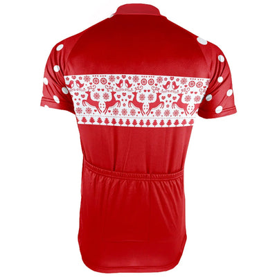 Customized Christmas Men's Cycling Jersey Short Sleeve