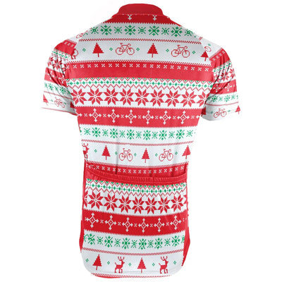 Customized Christmas Men's Cycling Jersey Short Sleeve