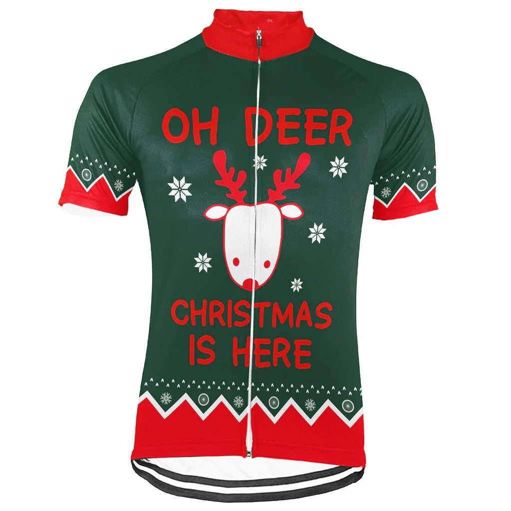 Customized Christmas Men's Cycling Jersey Short Sleeve