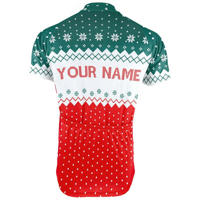 Customized Christmas Men's Cycling Jersey Short Sleeve