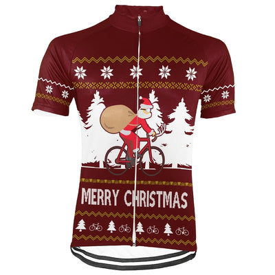 Customized Christmas Men's Cycling Jersey Short Sleeve