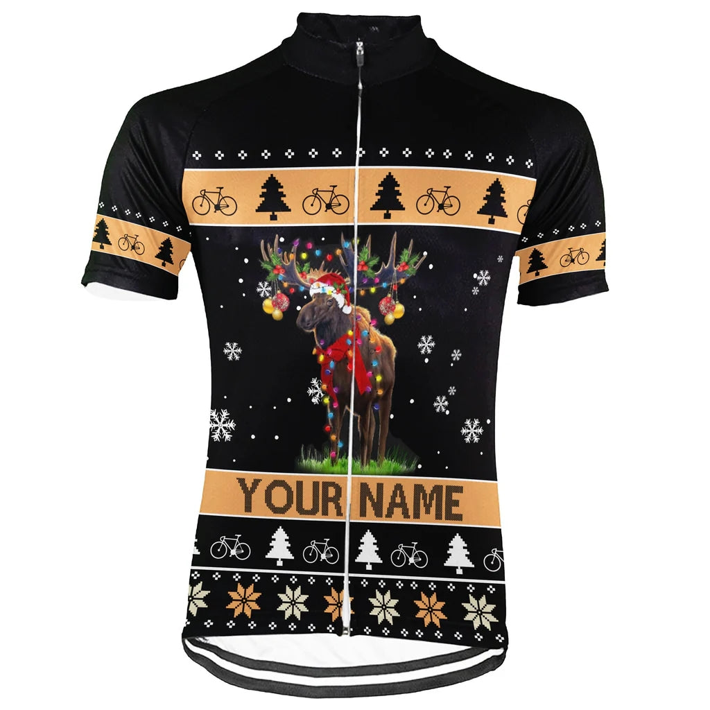 Customized Christmas Men's Cycling Jersey Short Sleeve