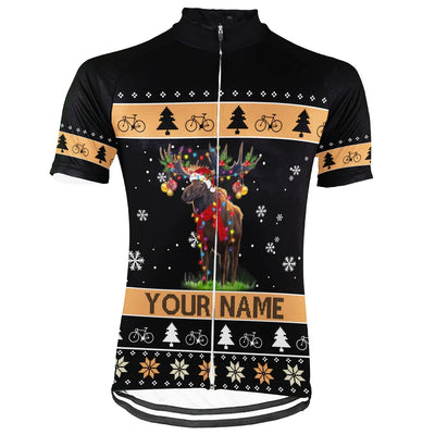 Customized Christmas Men's Cycling Jersey Short Sleeve