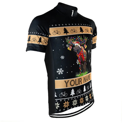 Customized Christmas Men's Cycling Jersey Short Sleeve