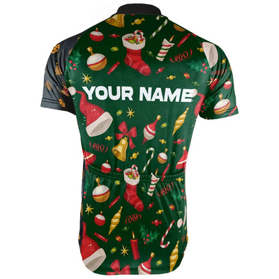 Customized Christmas Men's Cycling Jersey Short Sleeve