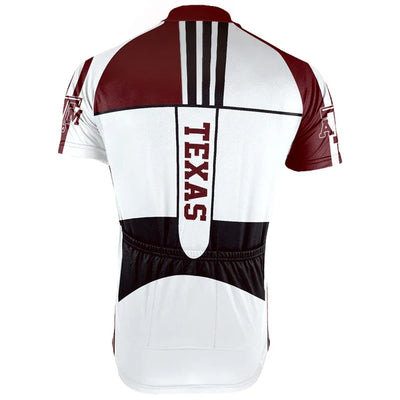 Customized Texas A&M Men's Cycling Jersey Short Sleeve