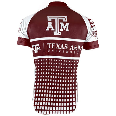 Customized Texas A&M Men's Cycling Jersey Short Sleeve