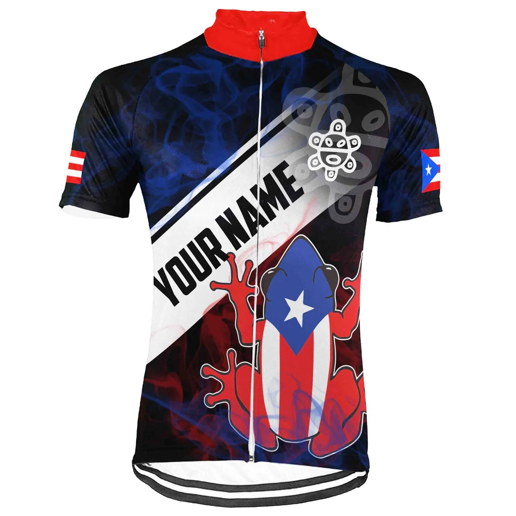 Customized PUERTO RICO Men's Cycling Jersey Short Sleeve