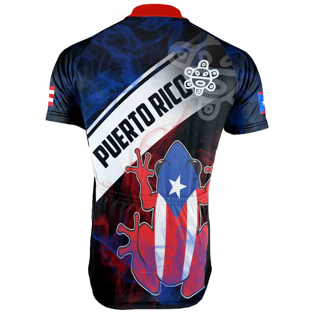 Customized PUERTO RICO Men's Cycling Jersey Short Sleeve