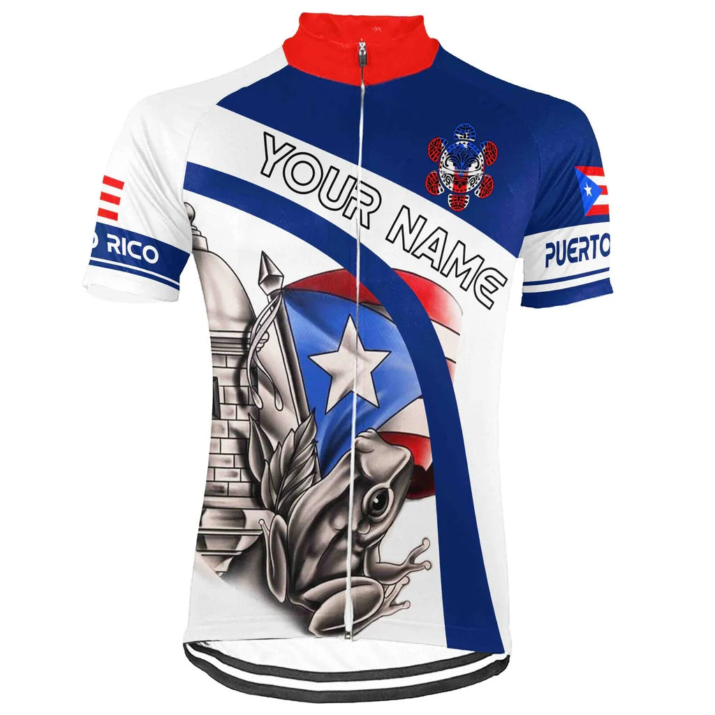 Customized PUERTO RICO Men's Cycling Jersey Short Sleeve