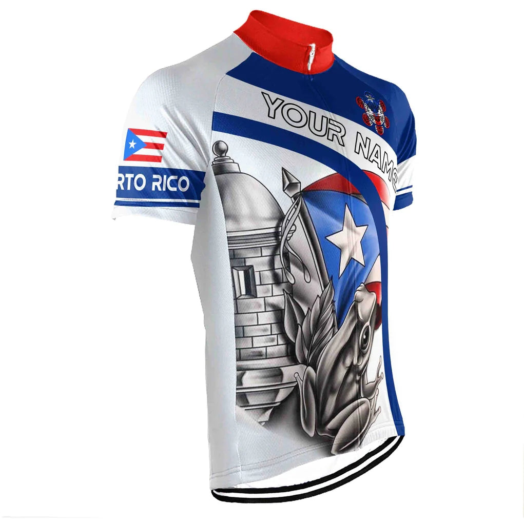Customized PUERTO RICO Men's Cycling Jersey Short Sleeve