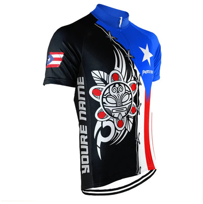 Customized PUERTO RICO Men's Cycling Jersey Short Sleeve