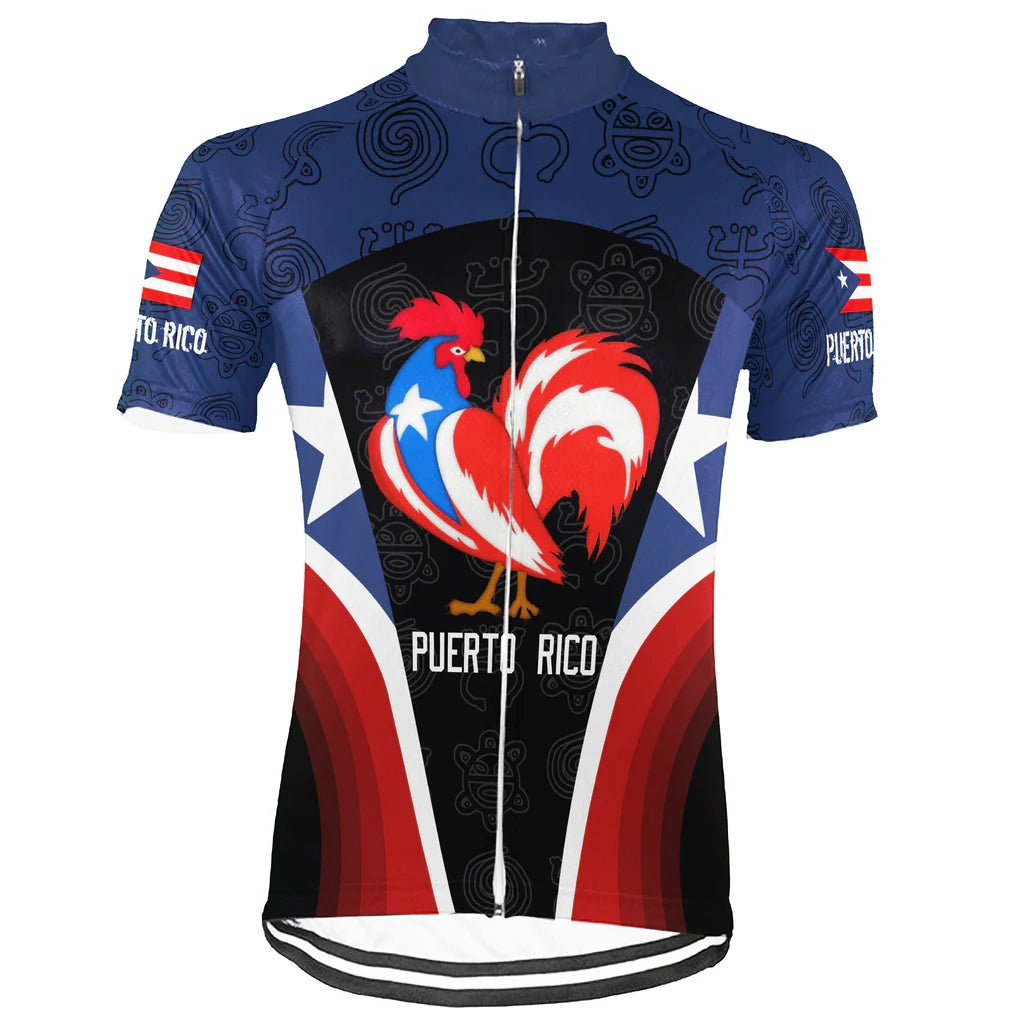 Customized PUERTO RICO Men's Cycling Jersey Short Sleeve