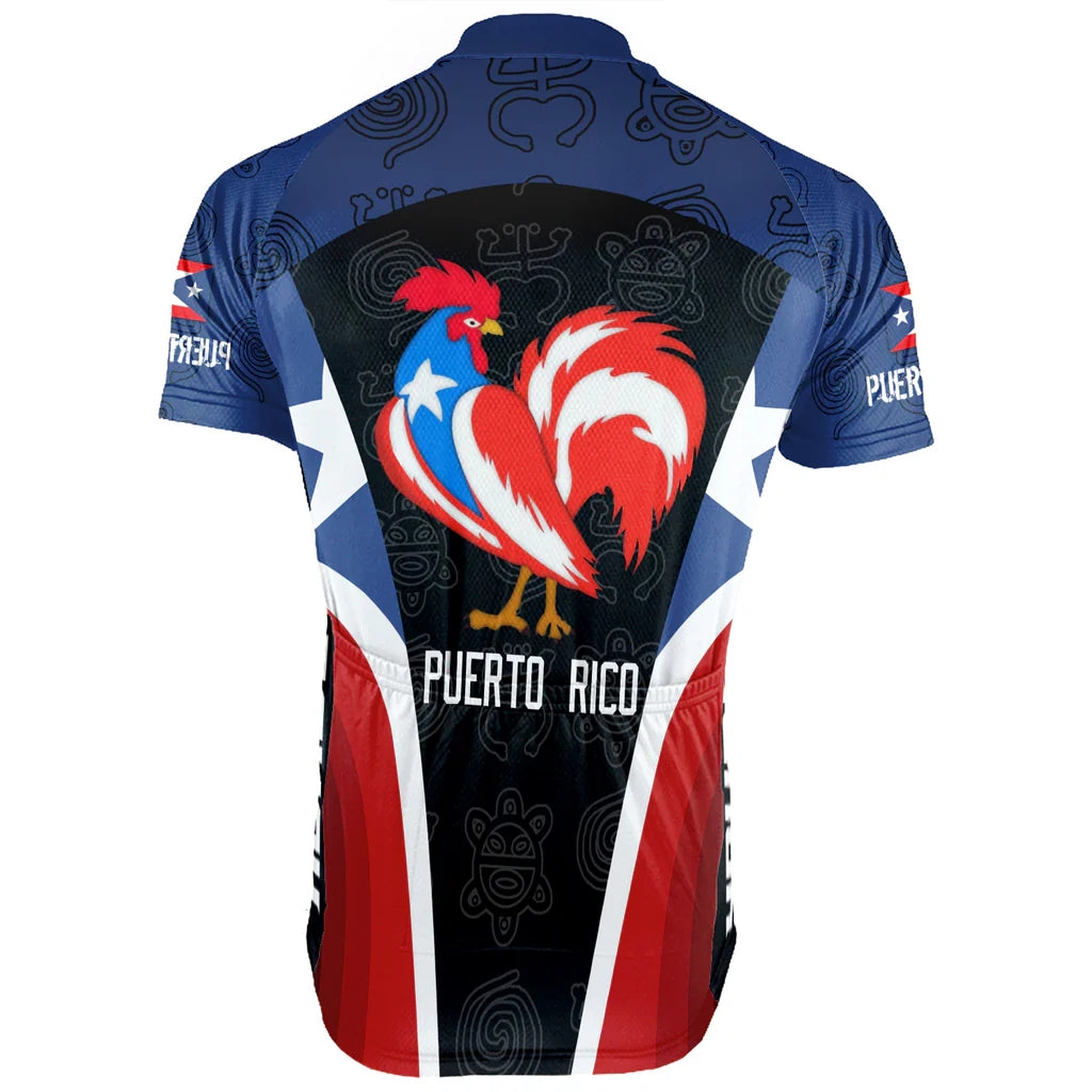 Customized PUERTO RICO Men's Cycling Jersey Short Sleeve