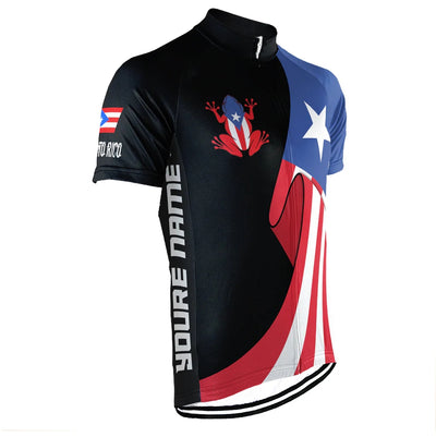 Customized PUERTO RICO Men's Cycling Jersey Short Sleeve