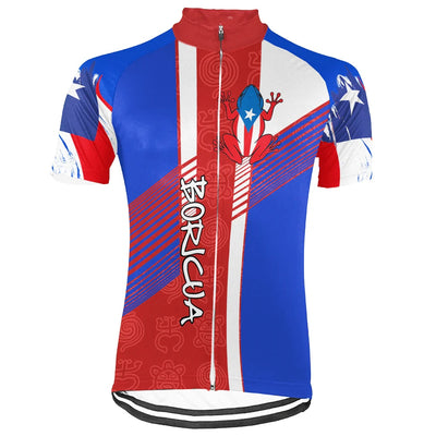 Customized PUERTO RICO Men's Cycling Jersey Short Sleeve
