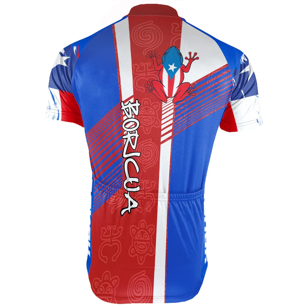Customized PUERTO RICO Men's Cycling Jersey Short Sleeve