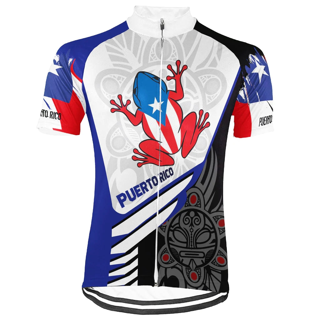 Customized PUERTO RICO Men's Cycling Jersey Short Sleeve