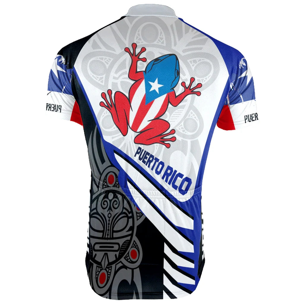 Customized PUERTO RICO Men's Cycling Jersey Short Sleeve