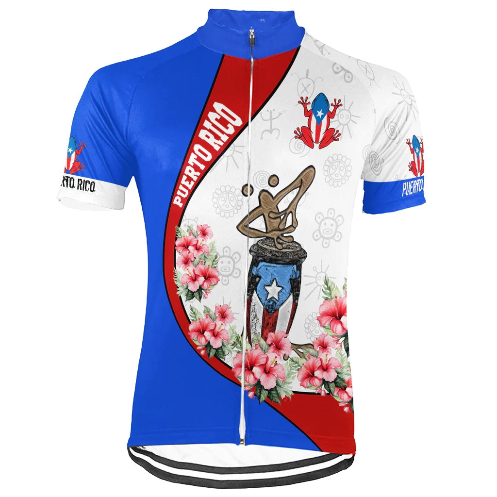 Customized PUERTO RICO Men's Cycling Jersey Short Sleeve