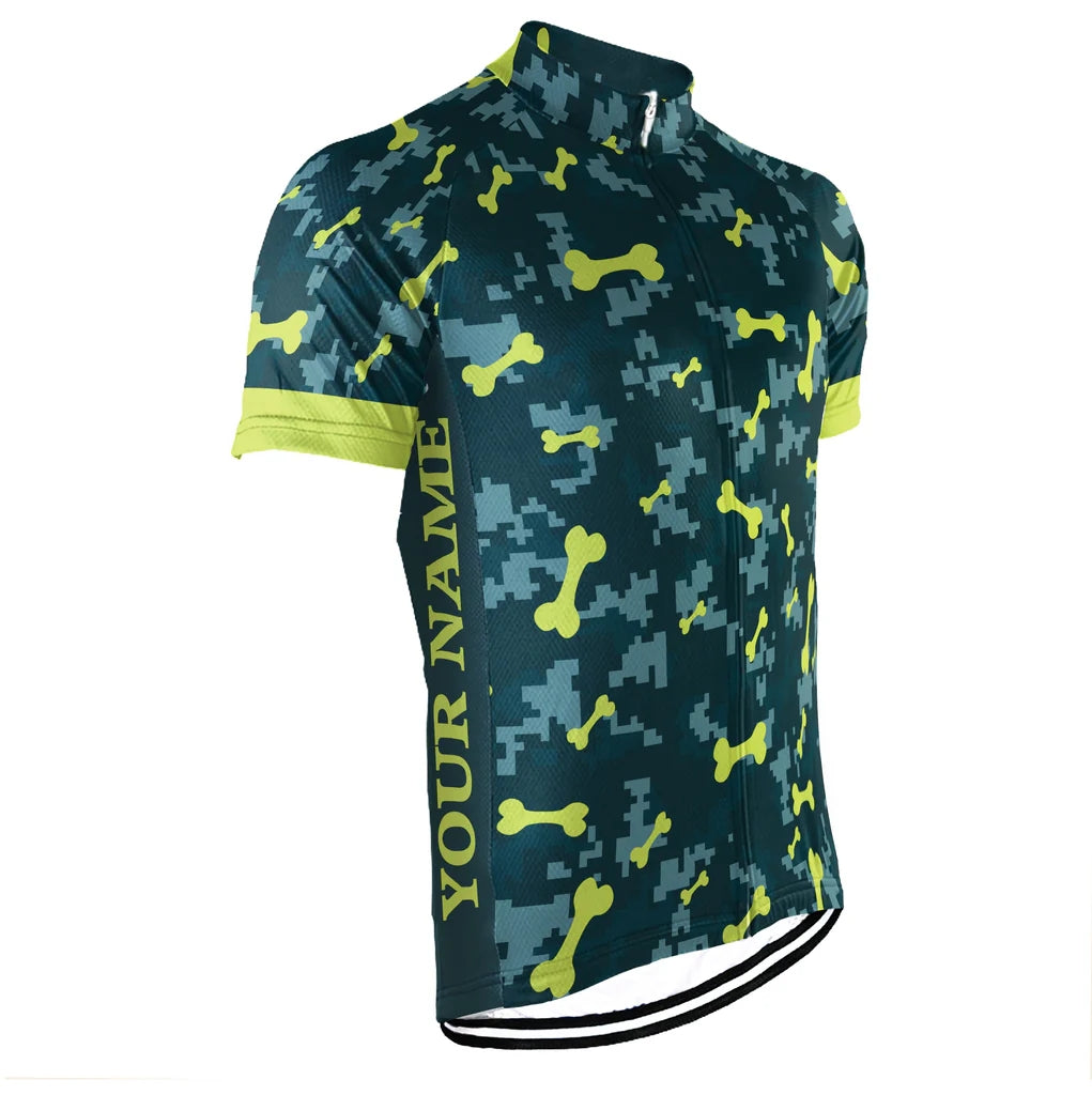 Customized Puppy Men's Cycling Jersey Short Sleeve