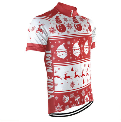 Customized Christmas Collection Men's Cycling Jersey Short Sleeve