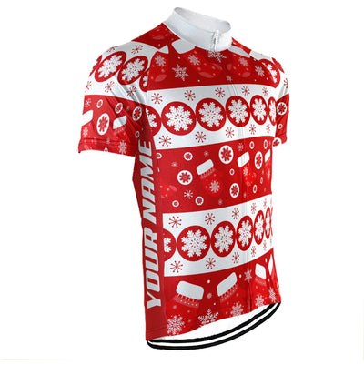 Customized Christmas Collection Men's Cycling Jersey Short Sleeve