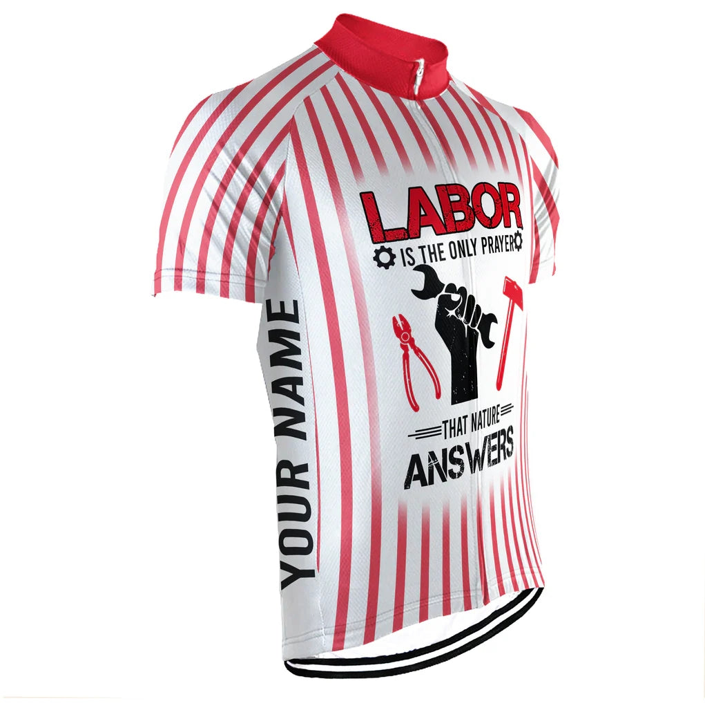 Customized Labor Men's Cycling Jersey Short Sleeve