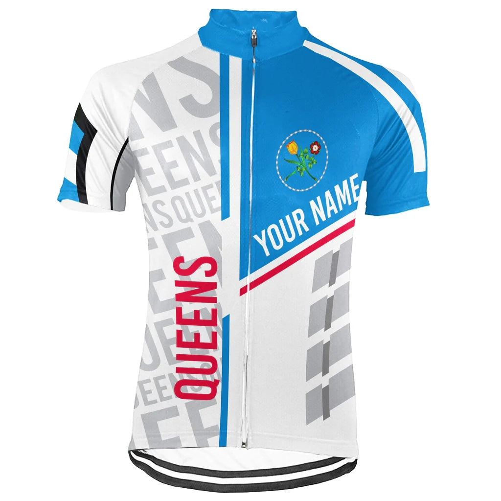 Customized Queens Men's Cycling Jersey Short Sleeve