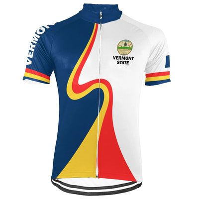 Custom Vermont Men's Short Sleeve Cycling Jersey