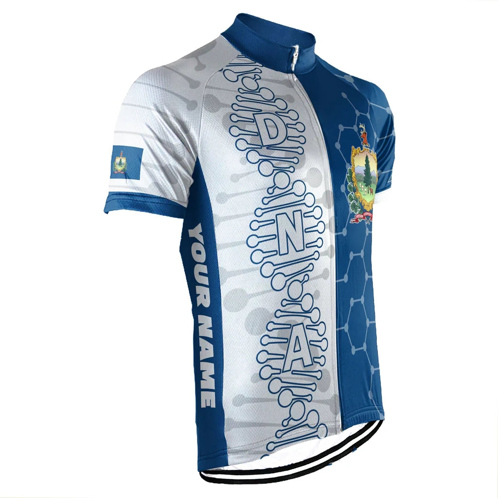 Custom Vermont Men's Short Sleeve Cycling Jersey