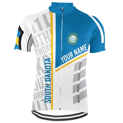 Custom South Dakota Men's Short Sleeve Cycling Jersey