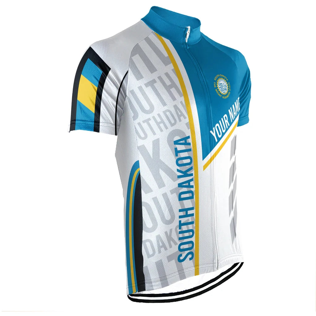 Custom South Dakota Men's Short Sleeve Cycling Jersey