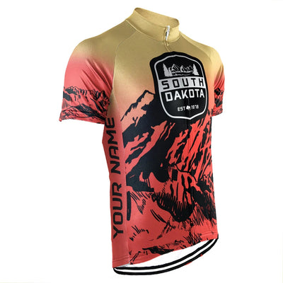 Custom South Dakota Men's Short Sleeve Cycling Jersey