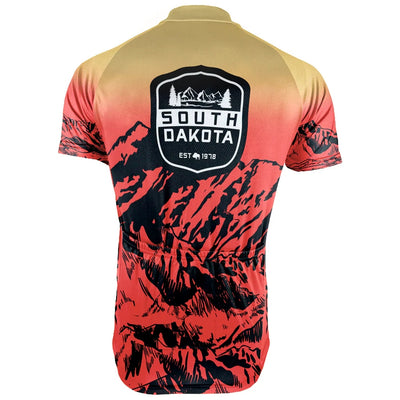 Custom South Dakota Men's Short Sleeve Cycling Jersey