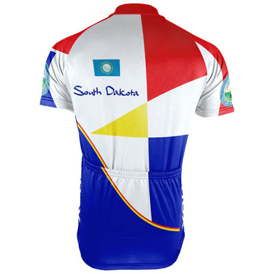 Custom South Dakota Men's Short Sleeve Cycling Jersey